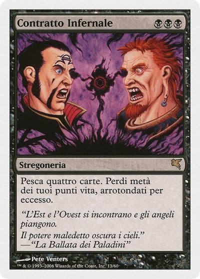 Infernal Contract Italian Contratto Infernale Magic Encyclopedia 2005 (Salvat/Hachette) Magic card