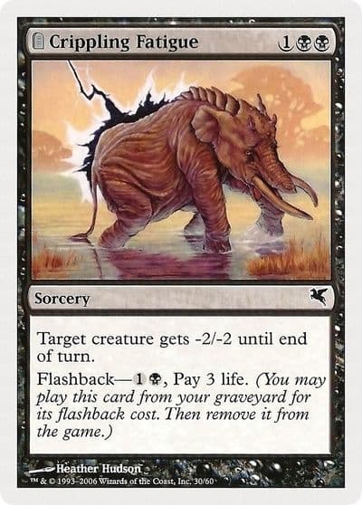 Crippling Fatigue 30 Magic Encyclopedia 2005 (Salvat/Hachette) Magic card