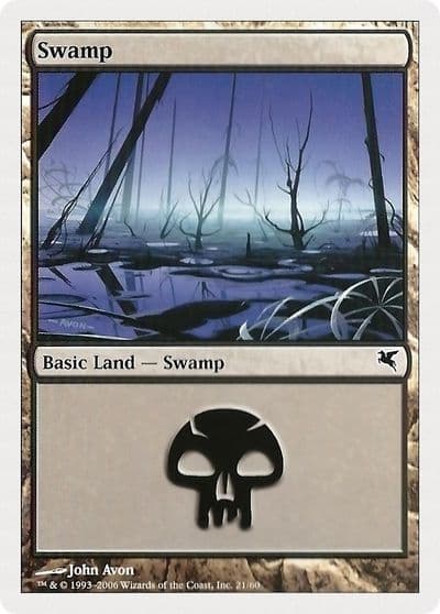 Swamp 21 Magic Encyclopedia 2005 (Salvat/Hachette) Magic card