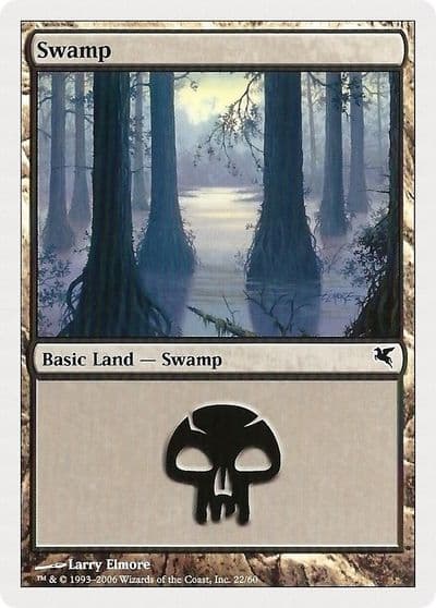 Swamp 22 Magic Encyclopedia 2005 (Salvat/Hachette) Magic card