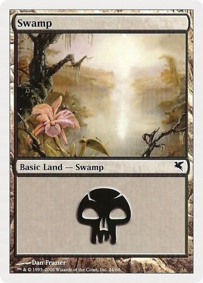 Swamp 24 Magic Encyclopedia 2005 (Salvat/Hachette) Magic card