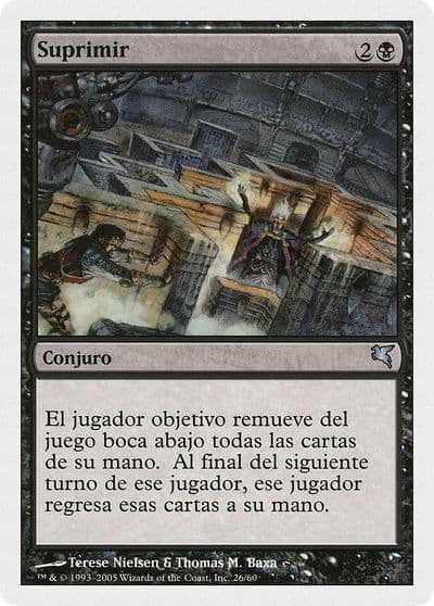 Suppress Spanish Suprimir Magic Encyclopedia 2005 (Salvat/Hachette) Magic card