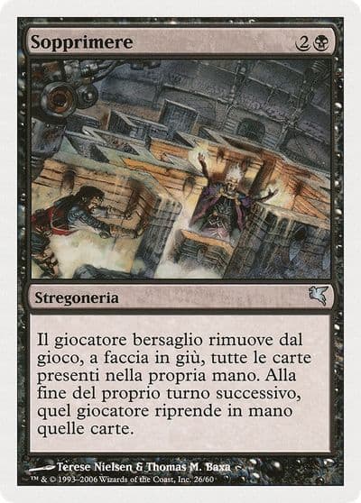Suppress Italian Sopprimere Magic Encyclopedia 2005 (Salvat/Hachette) Magic card