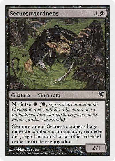 Skullsnatcher Spanish Secuestracraneos A42 Magic Encyclopedia 2005 (Salvat/Hachette) Magic card