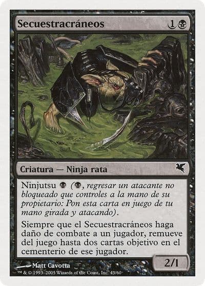Skullsnatcher Spanish Secuestracraneos A43 Magic Encyclopedia 2005 (Salvat/Hachette) Magic card