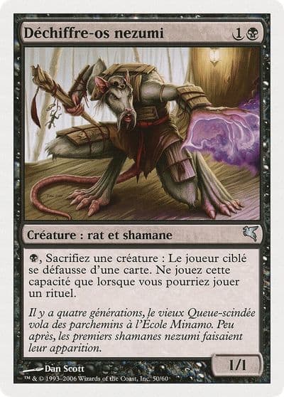 Nezumi Bone Reader French Dechiffre os nezumi Magic Encyclopedia 2005 (Salvat/Hachette) Magic card