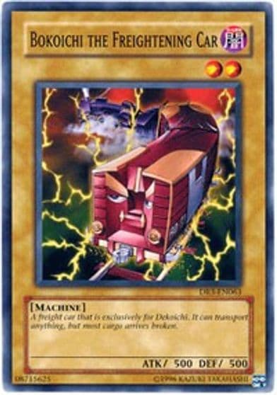 Bokoichi the Freightening Car Dark Revelation Volume 3 Yu-Gi-Oh! card
