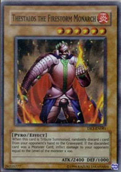 Thestalos the Firestorm Monarch Dark Revelation Volume 3 Yu-Gi-Oh! card