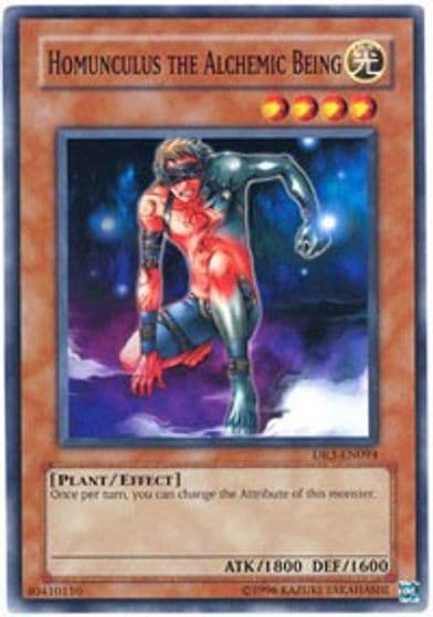 Homunculus the Alchemic Being Dark Revelation Volume 3 Yu-Gi-Oh! card