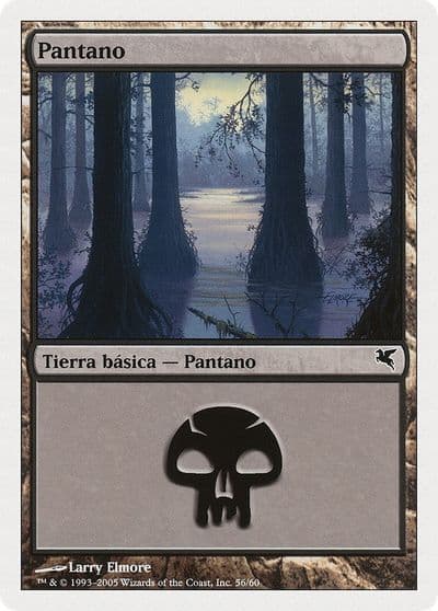 Swamp Spanish Pantano A56 Magic Encyclopedia 2005 (Salvat/Hachette) Magic card