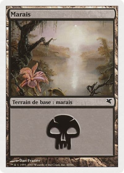 Swamp French Marais E60 Magic Encyclopedia 2005 (Salvat/Hachette) Magic card