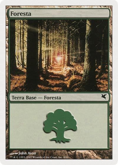 Forest Italian Foresta B8 Magic Encyclopedia 2005 (Salvat/Hachette) Magic card