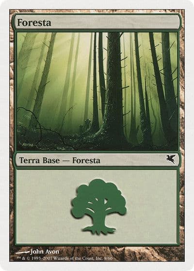 Forest Italian Foresta B9 Magic Encyclopedia 2005 (Salvat/Hachette) Magic card