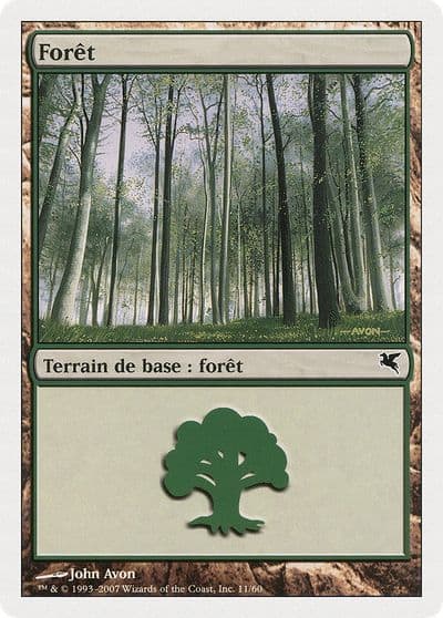 Forest French Foret B11 Magic Encyclopedia 2005 (Salvat/Hachette) Magic card