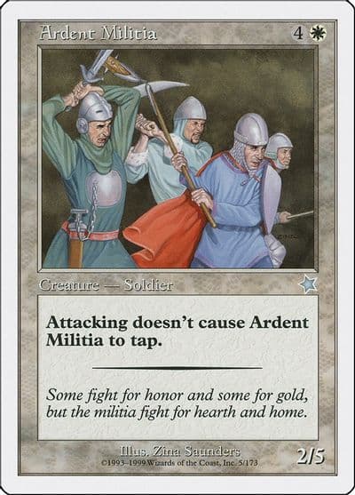 Ardent Militia Starter 1999 Magic card