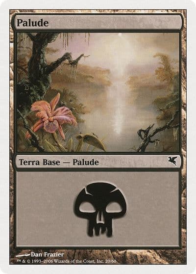 Swamp Italian Palide A20 Magic Encyclopedia 2005 (Salvat/Hachette) Magic card