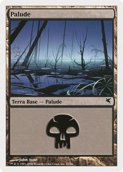 Swamp Italian Palide A21 Magic Encyclopedia 2005 (Salvat/Hachette) Magic card