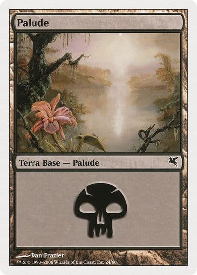 Swamp Italian Palide A24 Magic Encyclopedia 2005 (Salvat/Hachette) Magic card
