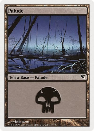 Swamp Italian Palide F35 Magic Encyclopedia 2005 (Salvat/Hachette) Magic card