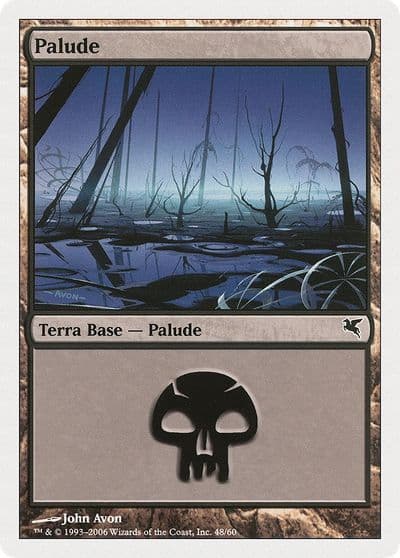 Swamp Italian Palide A48 Magic Encyclopedia 2005 (Salvat/Hachette) Magic card