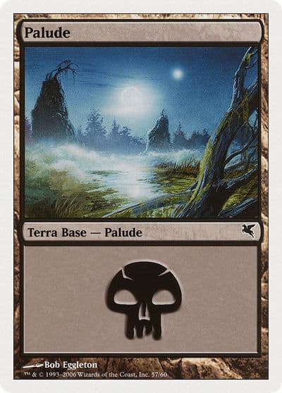 Swamp Italian Palide F57 Magic Encyclopedia 2005 (Salvat/Hachette) Magic card