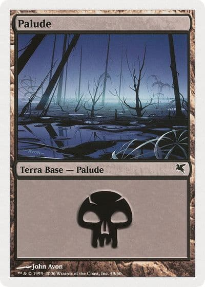 Swamp Italian Palide A59 Magic Encyclopedia 2005 (Salvat/Hachette) Magic card