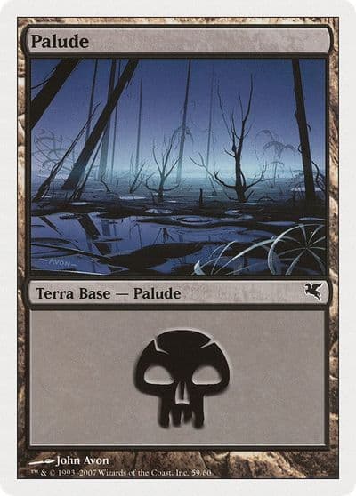 Swamp Italian Palide E59 Magic Encyclopedia 2005 (Salvat/Hachette) Magic card