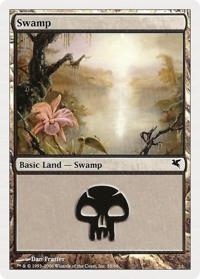 Swamp 58 Magic Encyclopedia 2005 (Salvat/Hachette) Magic card
