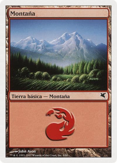 Mountain Spanish Montana I9 Magic Encyclopedia 2005 (Salvat/Hachette) Magic card