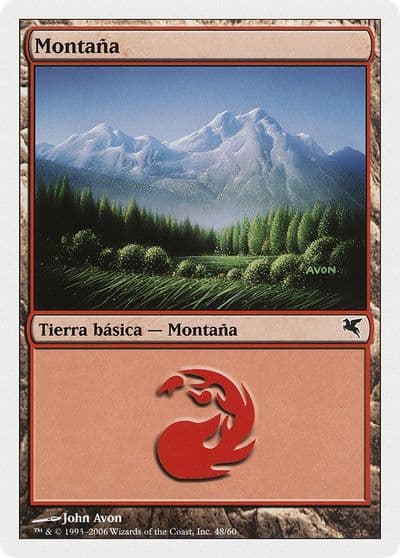Mountain Spanish Montana C48 Magic Encyclopedia 2005 (Salvat/Hachette) Magic card