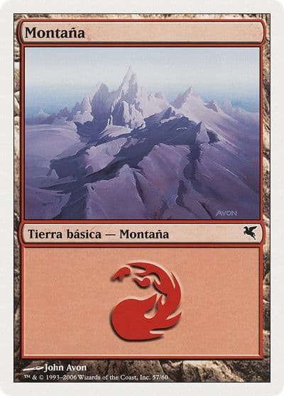 Mountain Spanish Montana D57 Magic Encyclopedia 2005 (Salvat/Hachette) Magic card