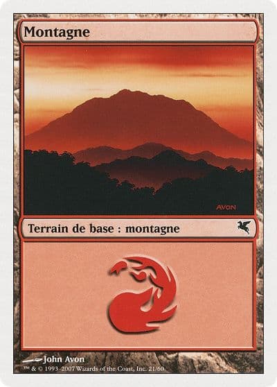 Mountain French Montagne D21 Magic Encyclopedia 2005 (Salvat/Hachette) Magic card
