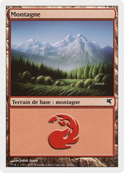 Mountain French Montagne I20 Magic Encyclopedia 2005 (Salvat/Hachette) Magic card