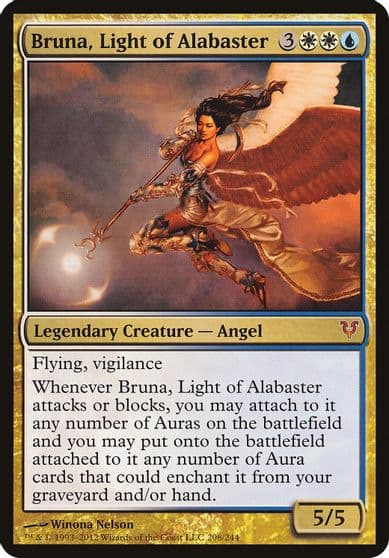 Bruna Light of Alabaster Open the Helvault Oversize Cards Magic card