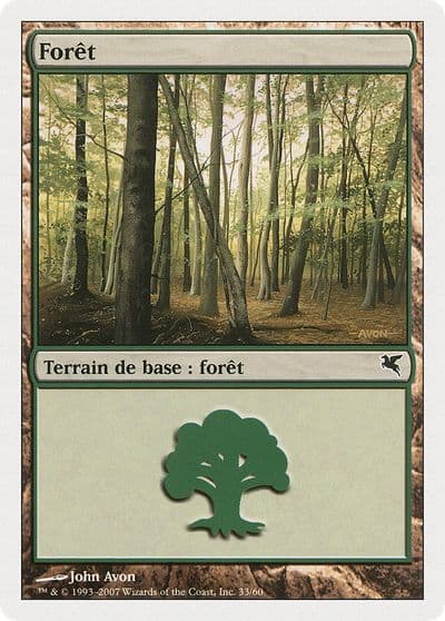 Forest French Foret B33 Magic Encyclopedia 2005 (Salvat/Hachette) Magic card