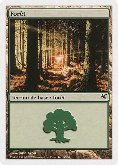 Forest French Foret B35 Magic Encyclopedia 2005 (Salvat/Hachette) Magic card