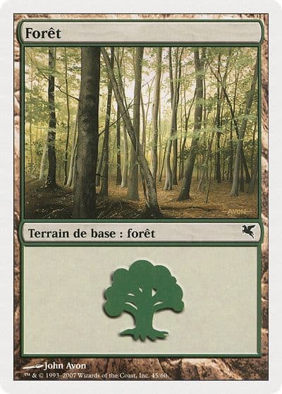 Forest French Foret B45 Magic Encyclopedia 2005 (Salvat/Hachette) Magic card