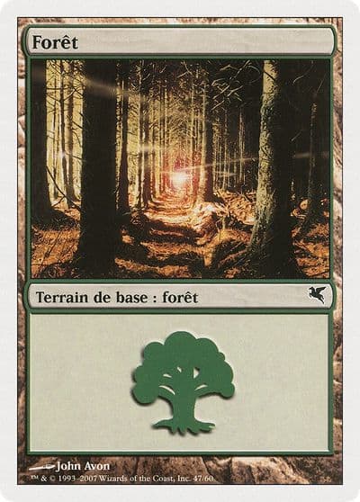 Forest French Foret B47 Magic Encyclopedia 2005 (Salvat/Hachette) Magic card
