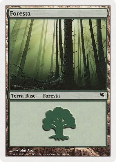 Forest Italian Foresta I47 Magic Encyclopedia 2005 (Salvat/Hachette) Magic card