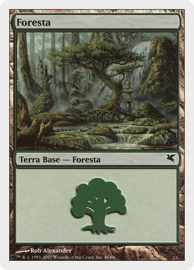 Forest Italian Foresta K46 Magic Encyclopedia 2005 (Salvat/Hachette) Magic card