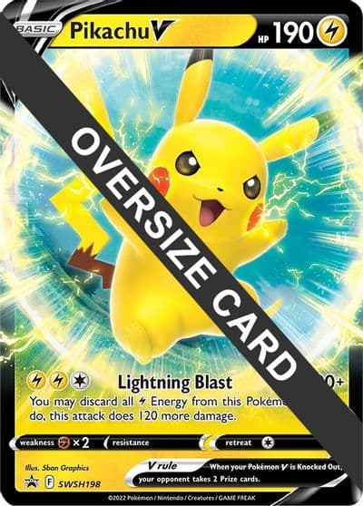 Pikachu V - SWSH198 Jumbo Cards Pokemon card