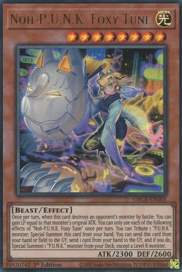Noh PUNK Foxy Tune The Grand Creators Yu-Gi-Oh! card