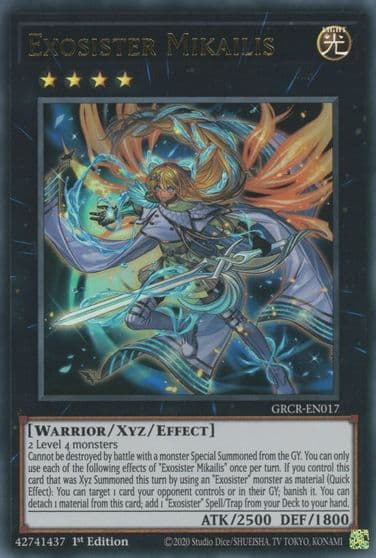 Exosister Mikailis The Grand Creators Yu-Gi-Oh! card