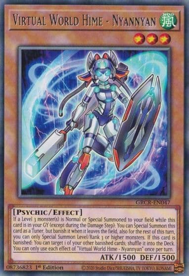 Virtual World Hime Nyannyan The Grand Creators Yu-Gi-Oh! card