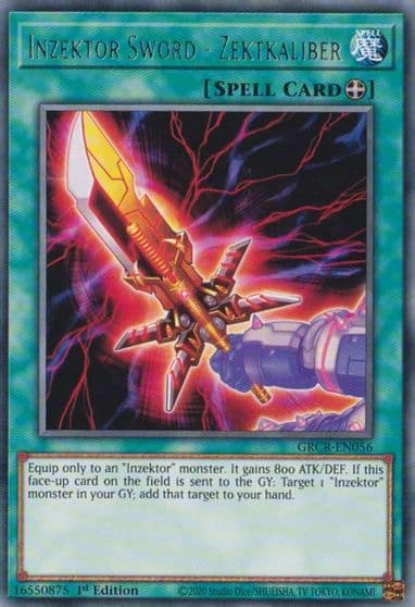 Inzektor Sword Zektkaliber The Grand Creators Yu-Gi-Oh! card