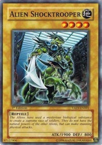 Alien Shocktrooper Tactical Evolution Yu-Gi-Oh! card