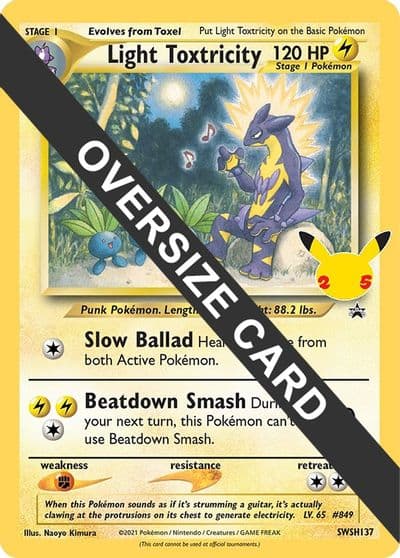 Light Toxtricity - SWSH137 Jumbo Cards Pokemon card