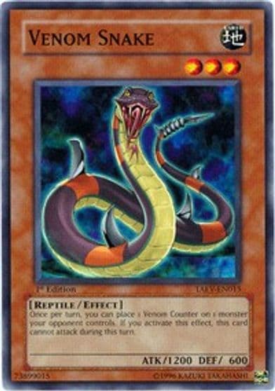 Venom Snake Tactical Evolution Yu-Gi-Oh! card