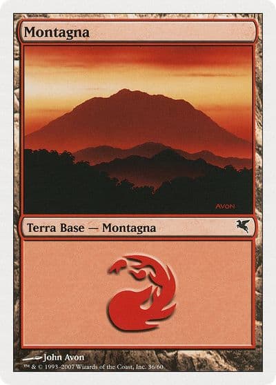 Mountain Italian Montagna C36 Magic Encyclopedia 2005 (Salvat/Hachette) Magic card