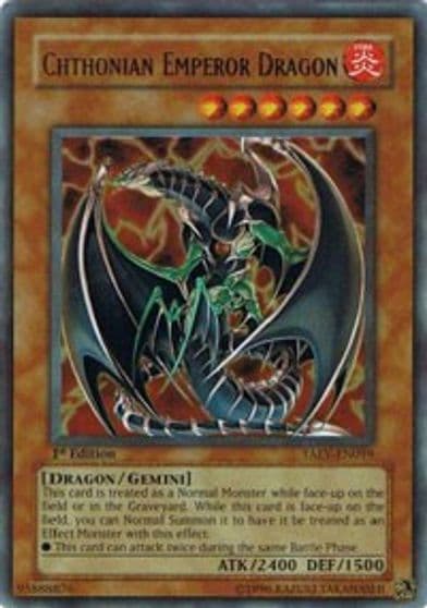 Chthonian Emperor Dragon Tactical Evolution Yu-Gi-Oh! card
